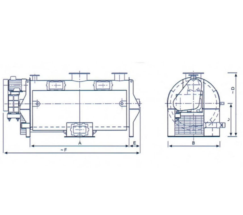 SINGLE SHAFT VACUUM COATER MIXER